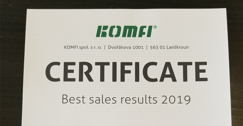 Komfi Sales Award
